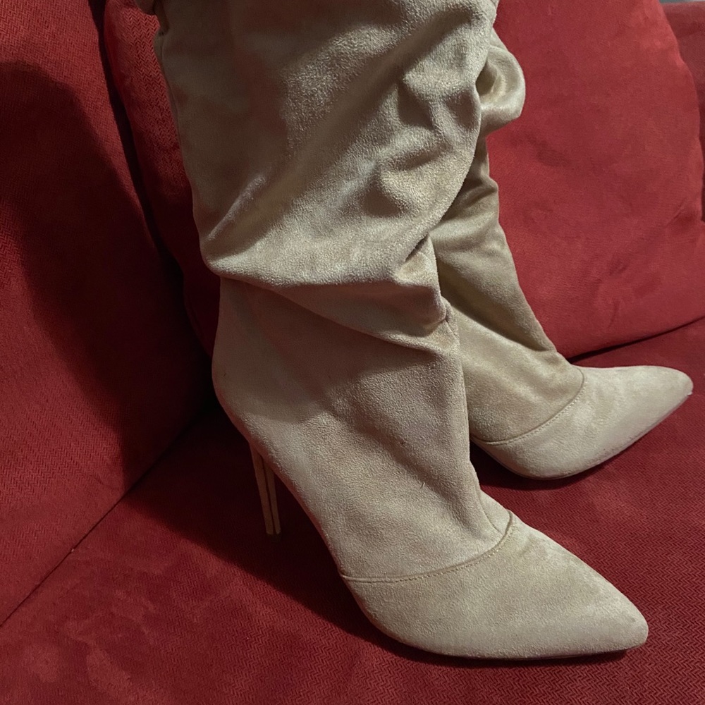 Tan booties